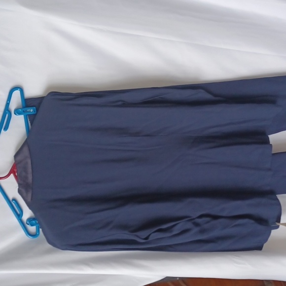 All That Jazz vintage Pants Suit Wm 13/14  Navy w/black satin collar NWT - Picture 5 of 10